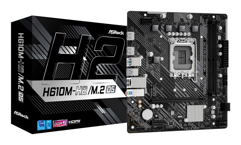 Asrock H610M-H2/M.2 D5 Intel H610 LGA 1700 micro ATX