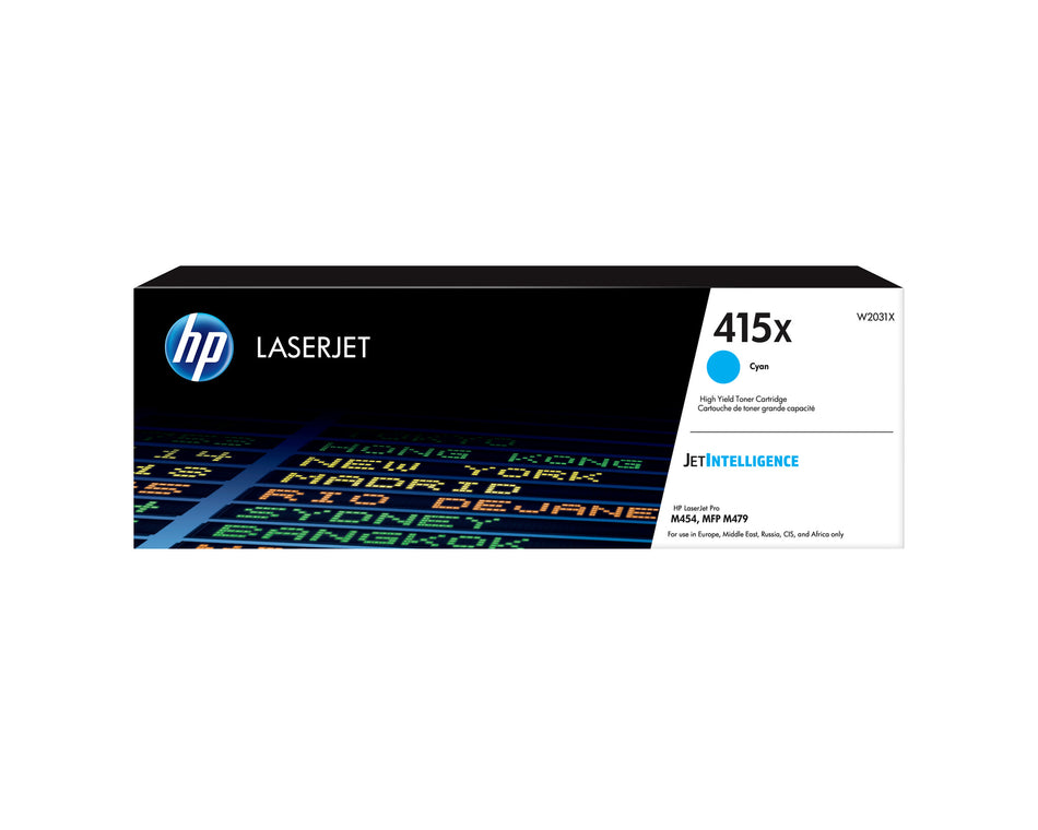 HP 415X High Yield Cyan Original LaserJet Toner Cartridge