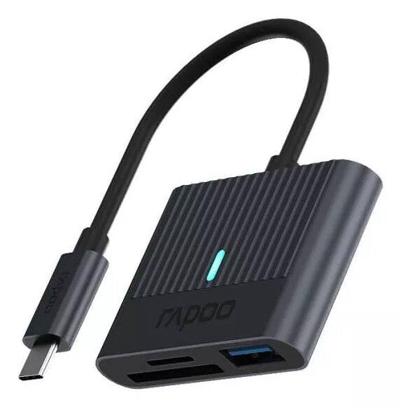 Rapoo UCR-3001 card reader USB 3.2 Gen 1 (3.1 Gen 1) Type-C Black