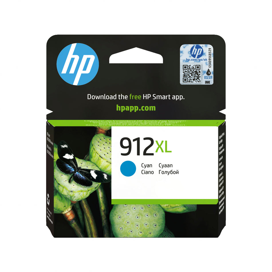 HP 912XL High Yield Cyan Original Ink Cartridge