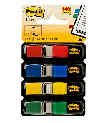 3M 7000144923 index card Blue, Green, Red, Yellow 140 pc(s)