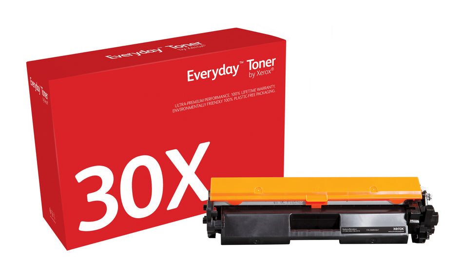 Everyday™ Black Toner by Xerox compatible with HP 30X (CF230X), High capacity