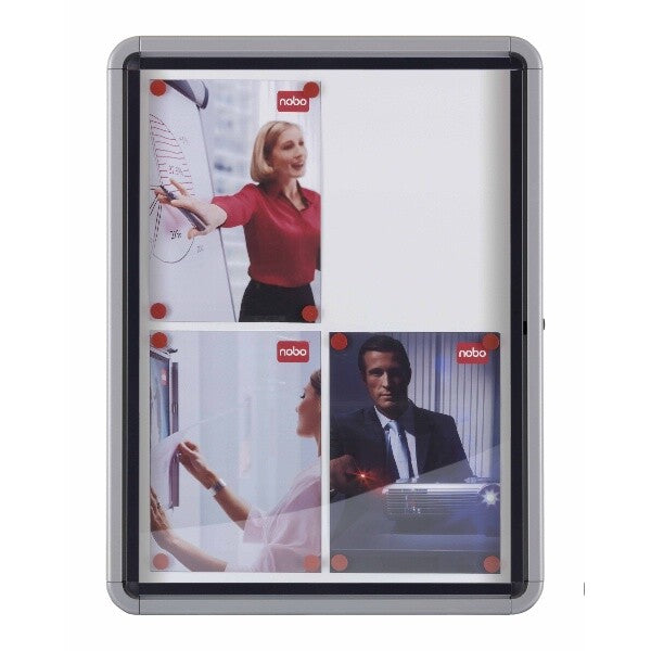 Nobo Premium Plus Outdoor Magnetic Lockable Notice Board 9xA4