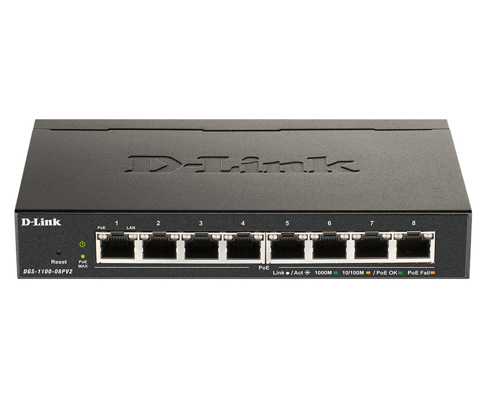 D-Link 8-Port PoE Gigabit Smart Managed Switch
