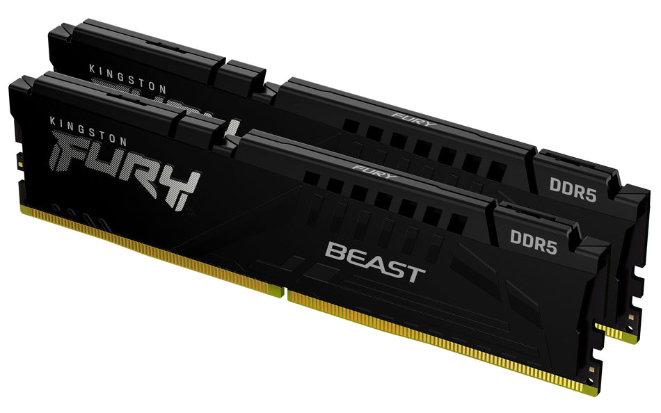 Kingston Technology FURY Beast 128GB 5600MT/s DDR5 CL36 DIMM (Kit of 2) Black
