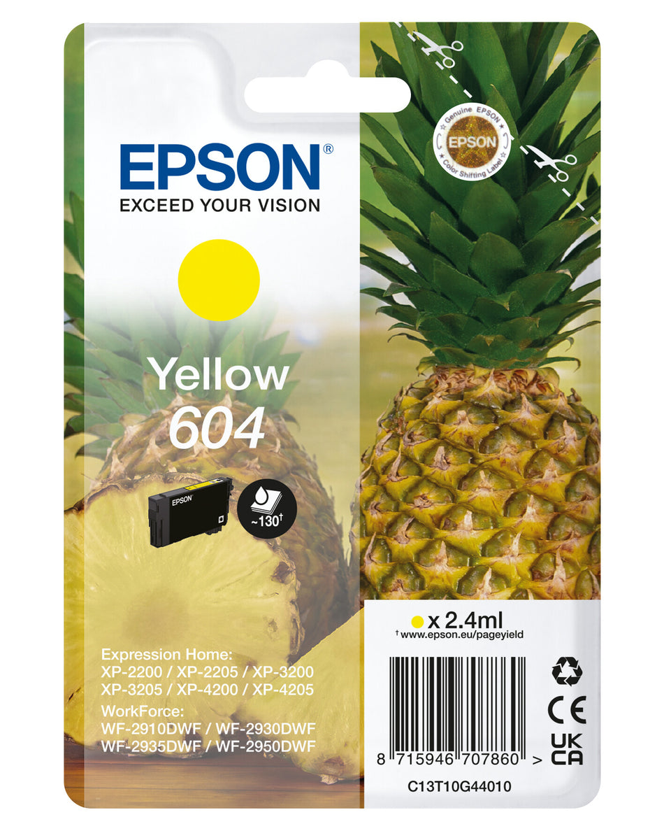 Epson 604 ink cartridge 1 pc(s) Original Standard Yield Yellow