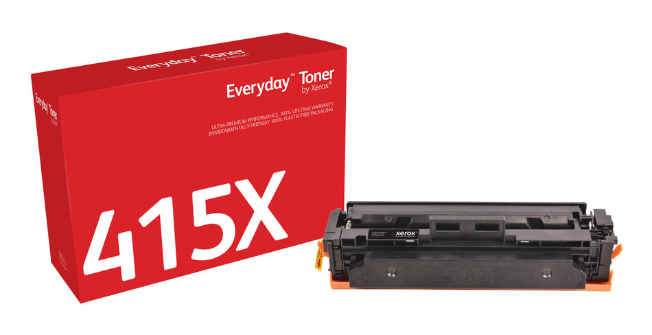Everyday™ Black Toner by Xerox compatible with HP 415X (W2030X), High capacity