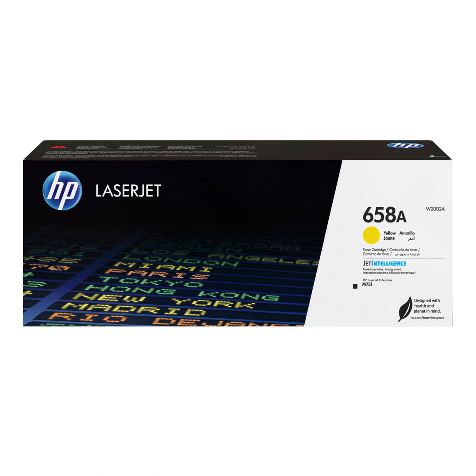 HP 658A Yellow Original LaserJet Toner Cartridge