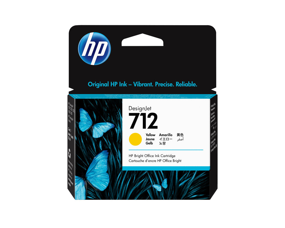 HP 712 29-ml Yellow DesignJet Ink Cartridge