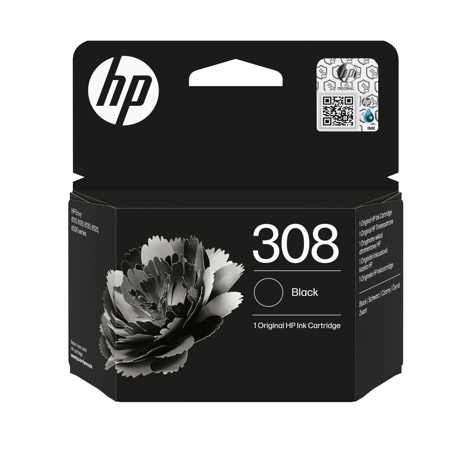 HP 308 Black Original Ink Cartridge