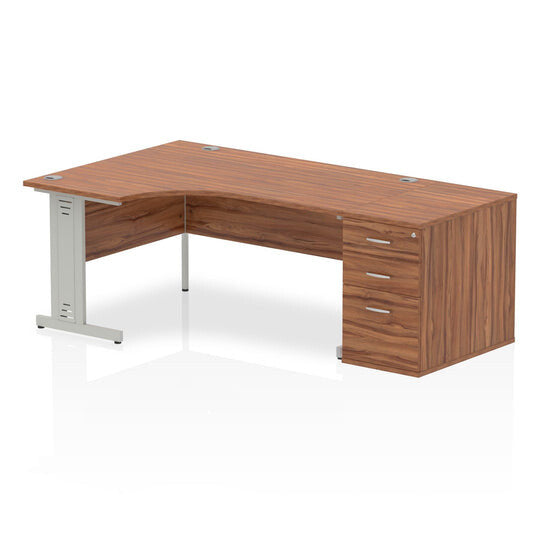 Dynamic Impulse Left Crescent Desk Workstation