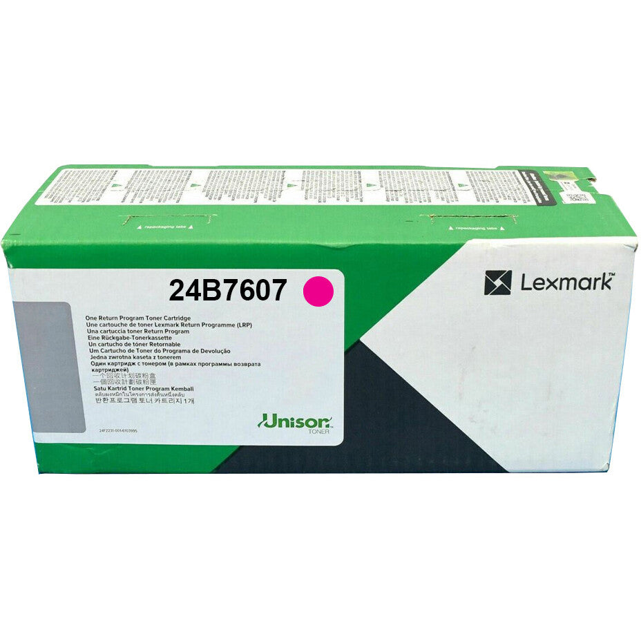 Lexmark 24B7607 toner cartridge 1 pc(s) Original Magenta