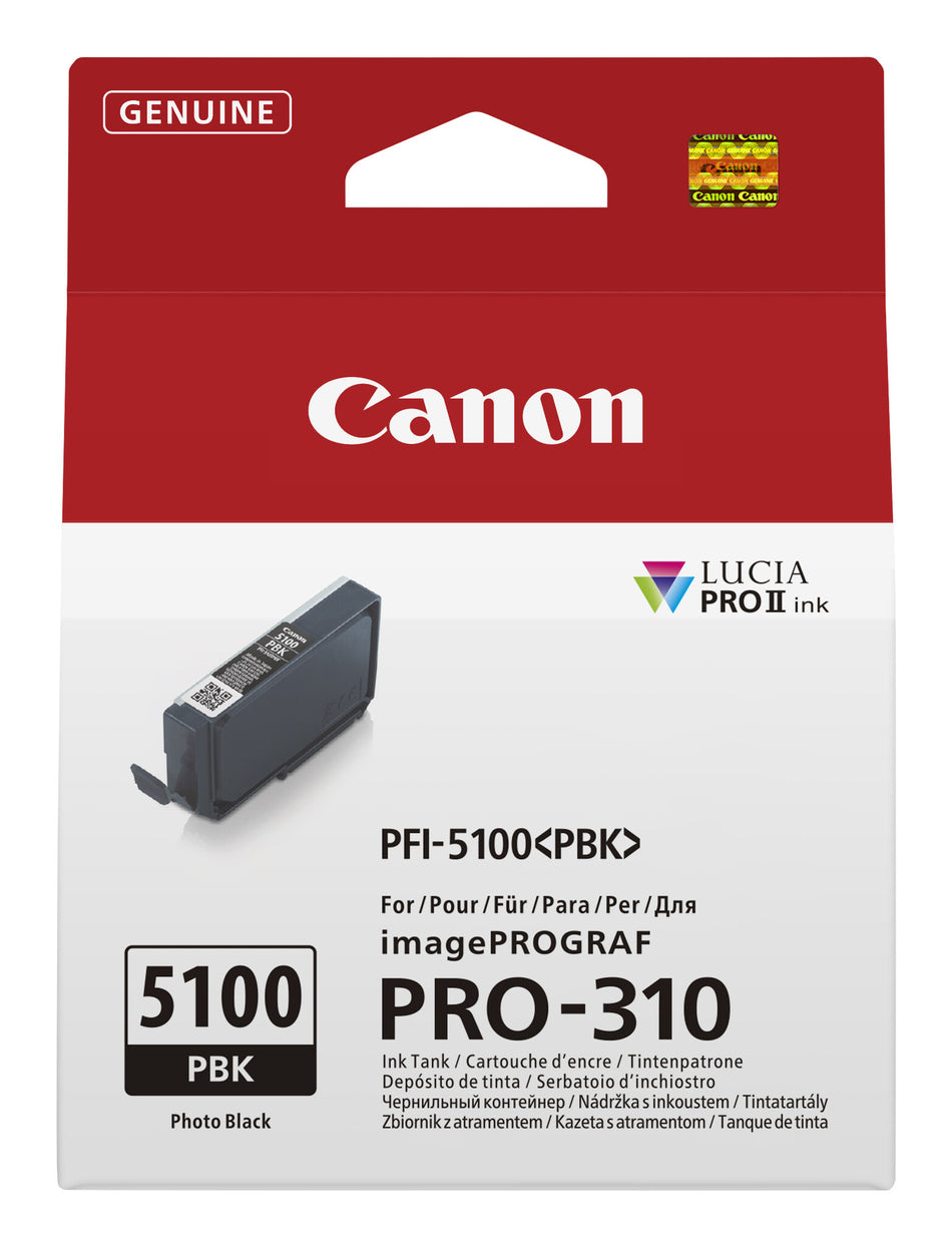 Canon PFI-5100 PBK ink cartridge 1 pc(s) Original Photo black