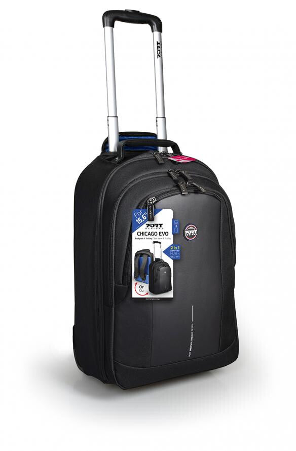 Port Designs CHICAGO EVO 39.6 cm (15.6") Trolley case Black