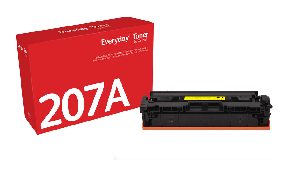 Everyday™ Yellow Toner by Xerox compatible with HP 207A (W2212A), Standard capacity
