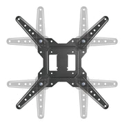 Manhattan Wall Mount for TV & Monitors (Full Motion), For screens 32" to 55", VESA compatibility: all between 100x100mm to 400x400mm - check the dimensions of the four mounting holes on back of screen to ensure it fits, Max 30kg, Black, Bracket