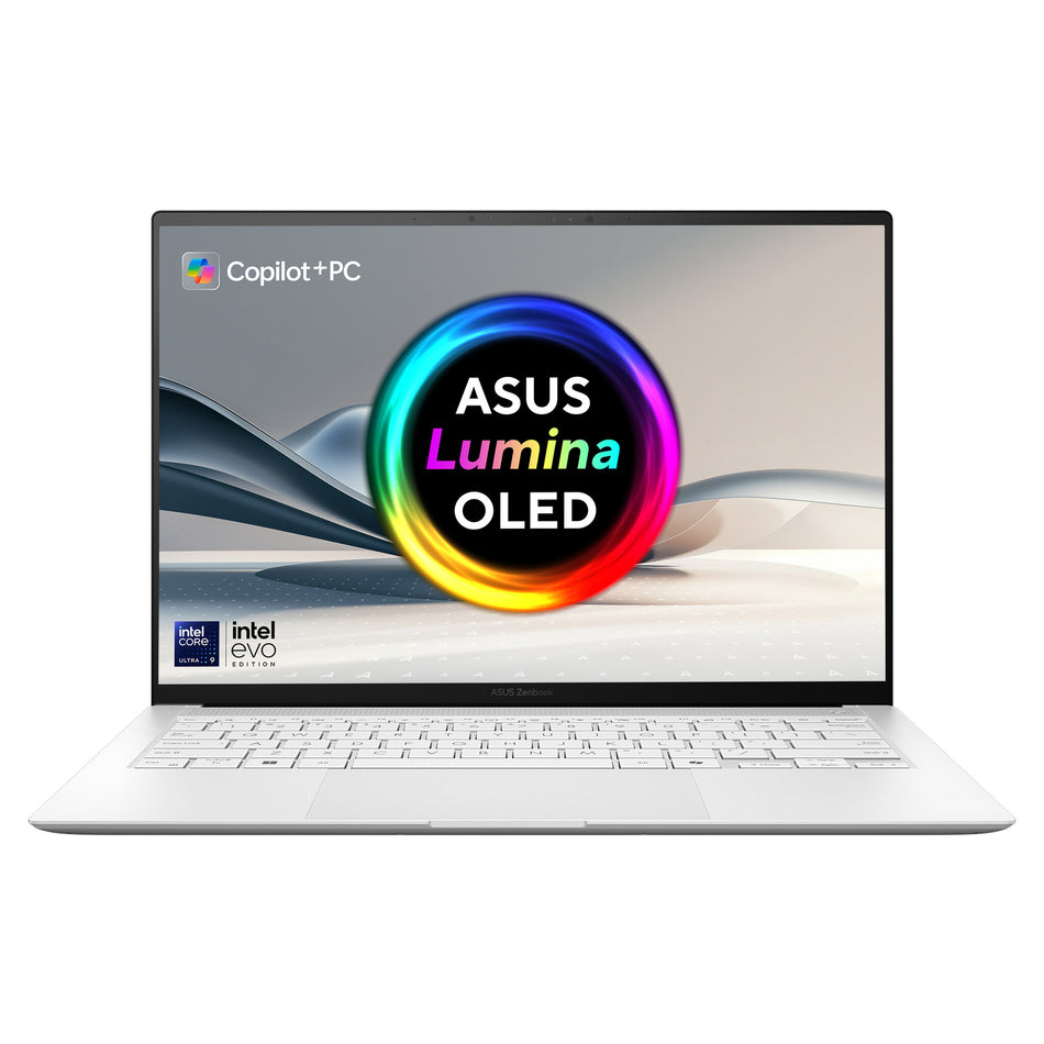 ASUS Zenbook S 14 UX5406SA-PZ301W Copilot+ PC Intel Core Ultra 9 288V Laptop 35.6 cm (14") Touchscreen 3K 32 GB LPDDR5x-SDRAM 1 TB SSD Wi-Fi 7 (802.11be) Windows 11 Home White