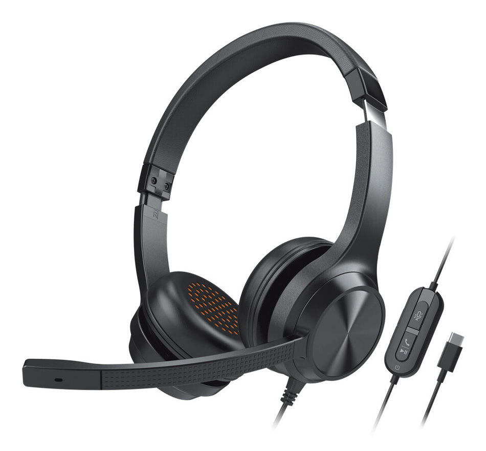 Creative Labs Chat USB Headset Wired Head-band Office/Call center USB Type-C Black