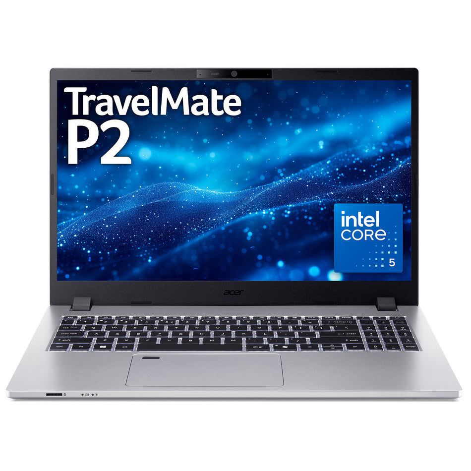 Acer TravelMate P2 TMP215-55 c5-120u 16GB 512GB W11Pe Intel Core 5 Laptop 39.6 cm (15.6") Full HD DDR5-SDRAM SSD Wi-Fi 6E (802.11ax) Windows 11 Pro Education Grey