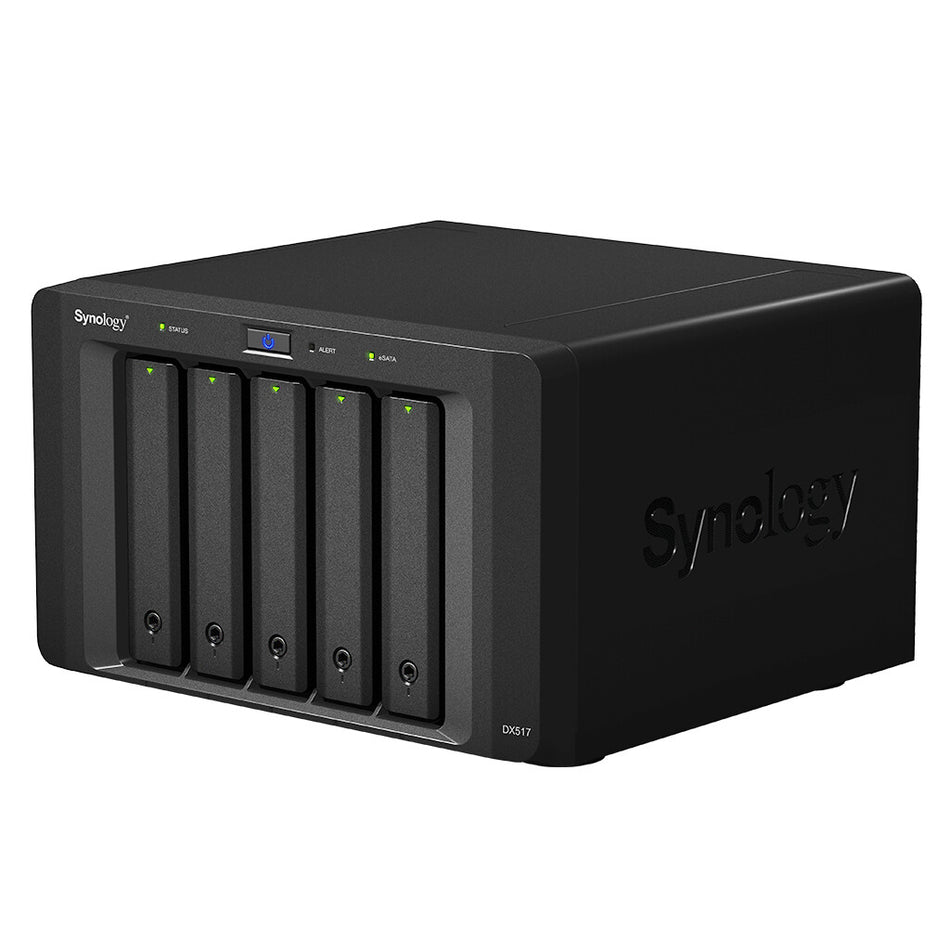 Synology DX517 disk array 0 TB Desktop Black