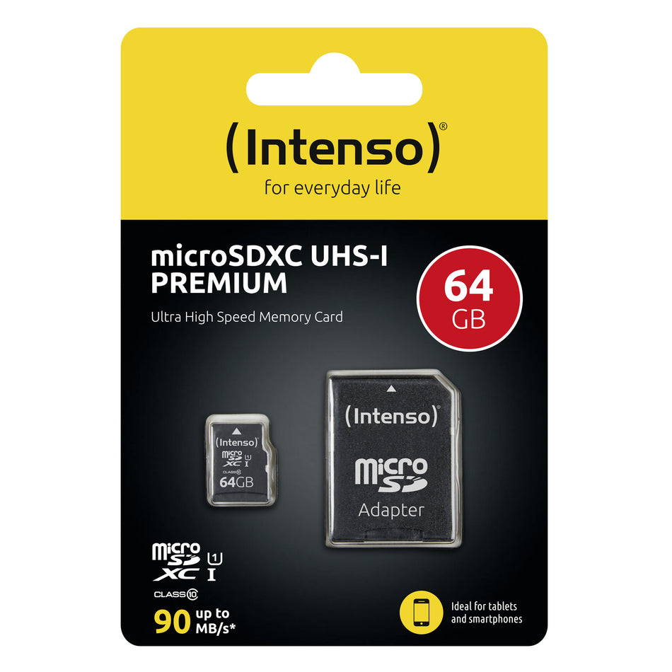 Intenso 3423490 memory card 64 GB MicroSDXC UHS-I Class 10