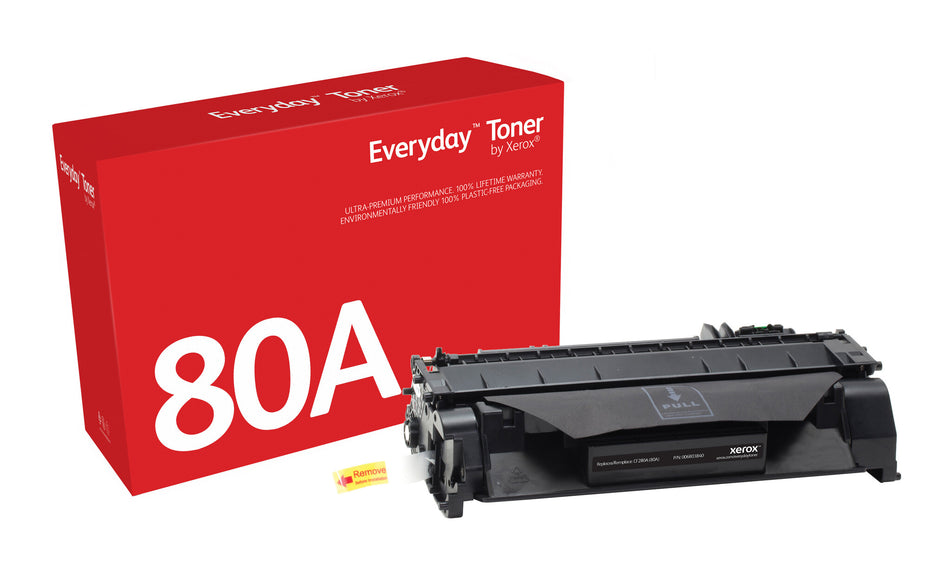 Everyday ™ Black Toner by Xerox compatible with HP 80A (CF280A), Standard capacity