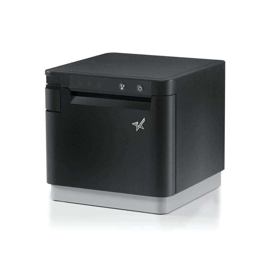 Star Micronics MCP31CI BK E+U, mPOS Receipt Printer - 400mm/s Direct Thermal, 58/80mm paper width, USB-C with Power Delivery for iOS / Android / Windows, Ethernet LAN, USB-A peripheral hub, CloudPRNT Next, Black Case, EU UK, 24VDC PS included