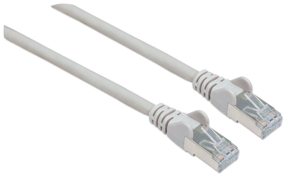 Intellinet Network Patch Cable, Cat6, 5m, Grey, Copper, S/FTP, LSOH / LSZH, PVC, RJ45, Gold Plated Contacts, Snagless, Booted, Lifetime Warranty