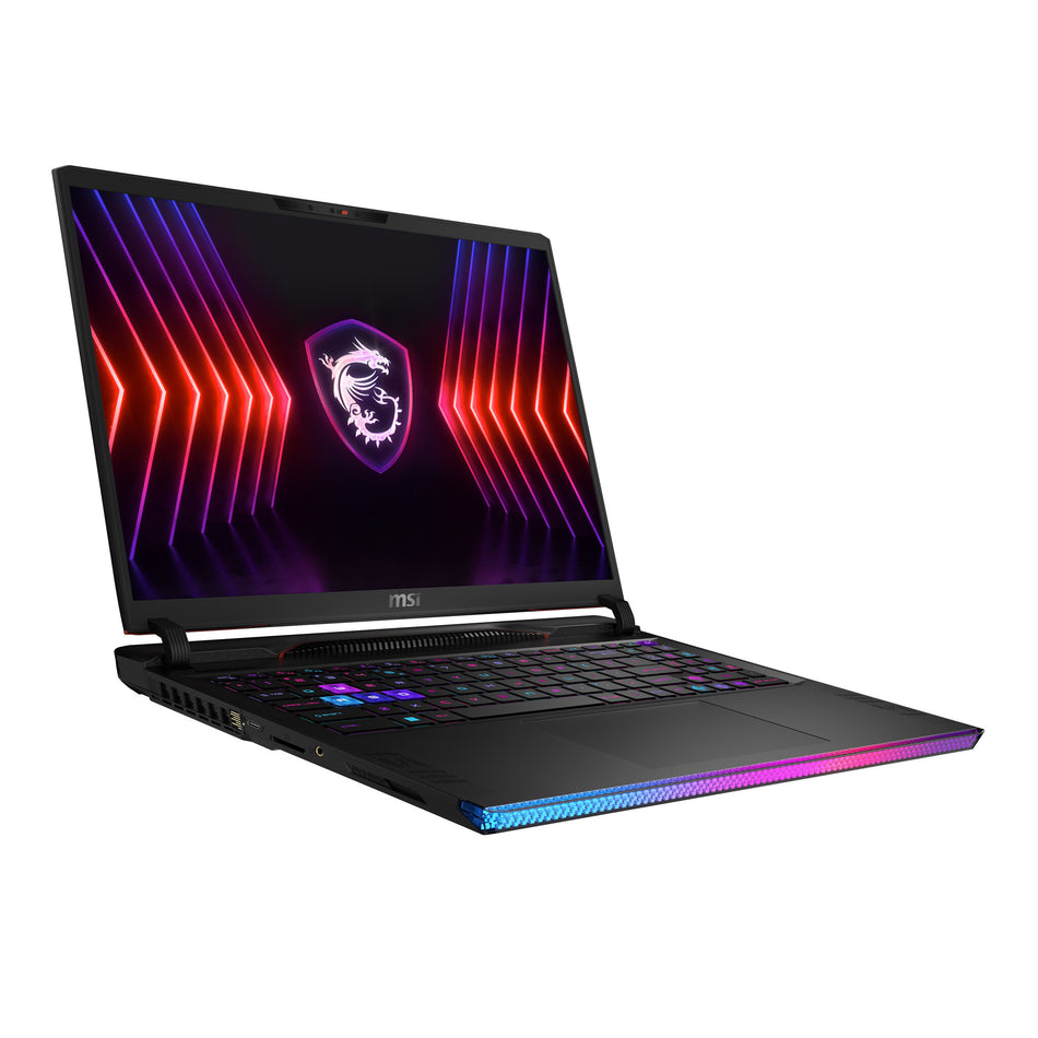 MSI Gaming Raider GE68 HX 14VHG-291UK Intel® Core™ i9 i9-14900HX Laptop 40.6 cm (16") Quad HD+ 32 GB DDR5-SDRAM 2 TB SSD NVIDIA GeForce RTX 4080 Wi-Fi 7 (802.11be) Windows 11 Home Black