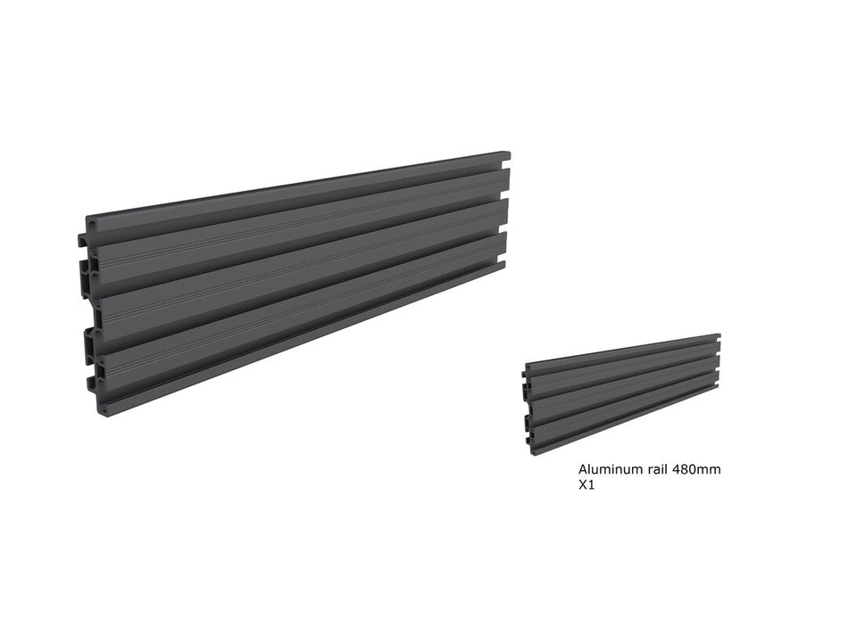 Multibrackets M Pro Series - Single Screen Rail 48cm Black