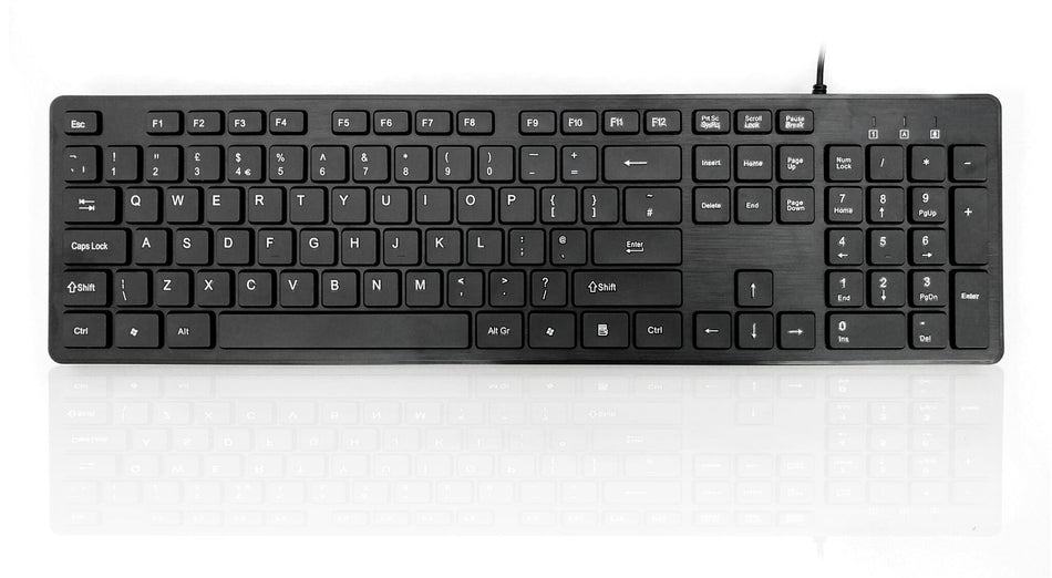 Accuratus 276R V4 keyboard Universal USB QWERTY English Black