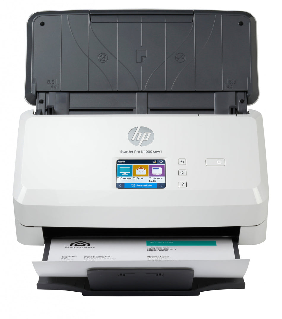 HP ScanJet Pro N4000 snw1 Sheet-fed scanner 600 x 600 DPI A4 Black, White
