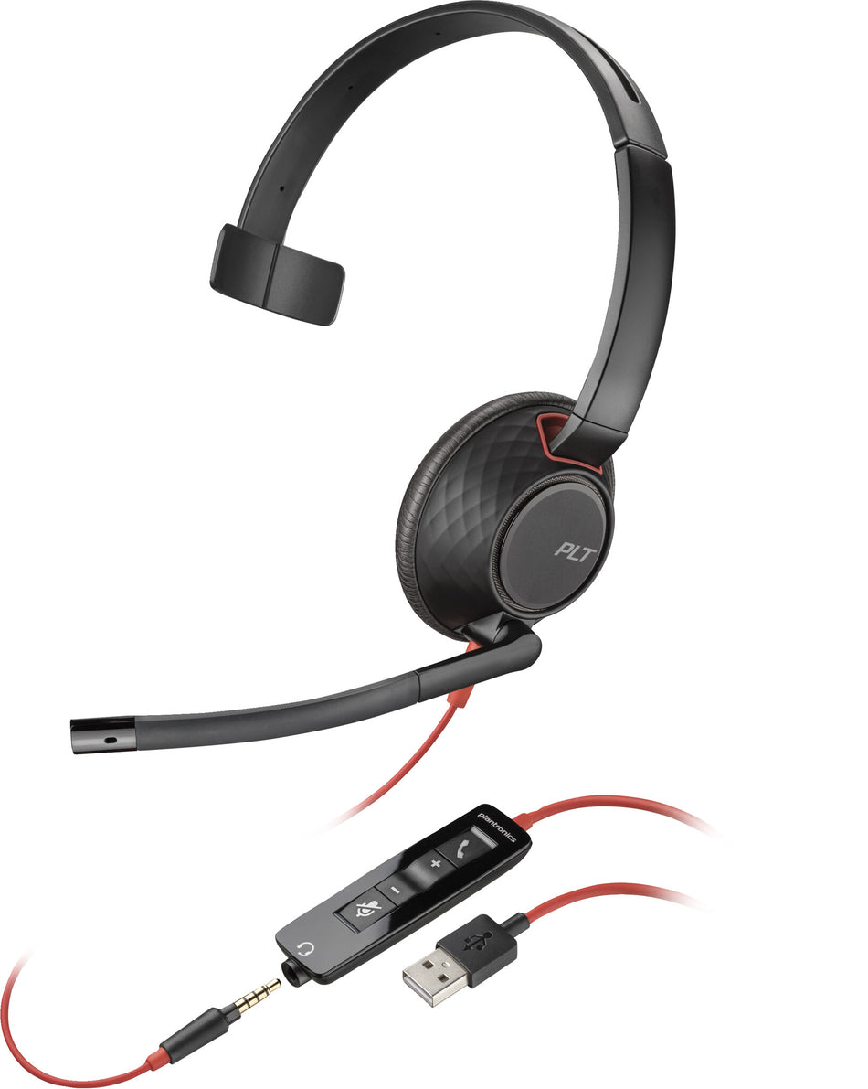 POLY Blackwire 5210 Monaural USB-A Headset