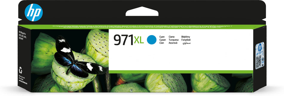 HP 971XL High Yield Cyan Original Ink Cartridge