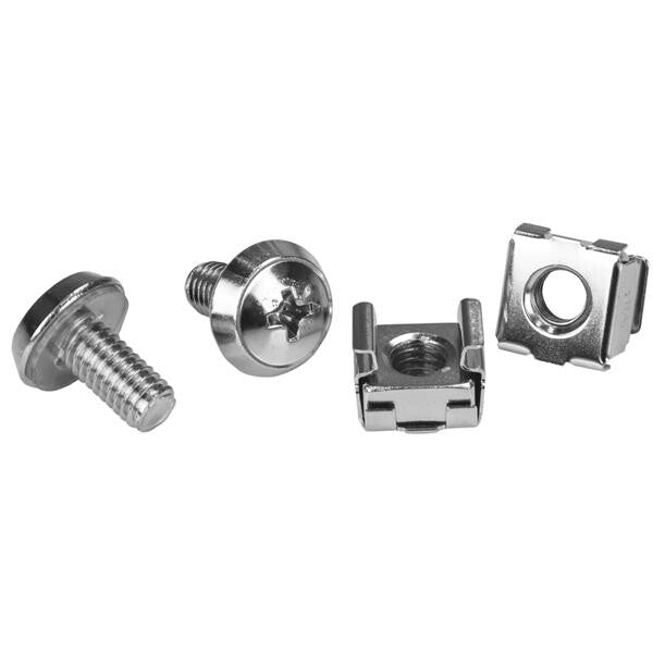 StarTech.com M6 Rack Screws and M6 Cage Nuts - 20 Pack