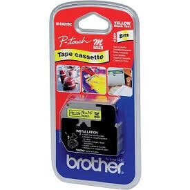 Brother M-K621B label-making tape Black on yellow