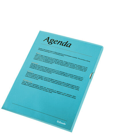 Esselte 54837 folder Polypropylene (PP) Blue A4