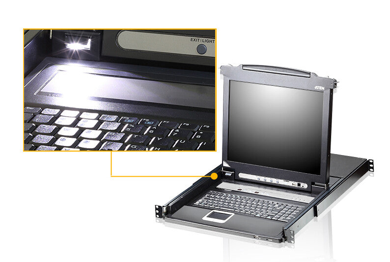 ATEN CL5708M KVM switch Rack mounting Black