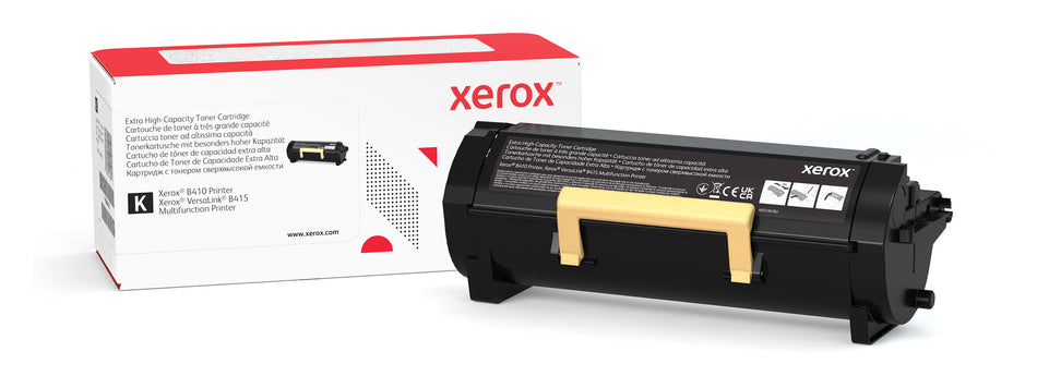 Xerox Genuine ® B410 Printer/VersaLink® B415 Multifunction Printer Black Extra High capacity Toner Cartridge (25000 Pages) - 006R04727