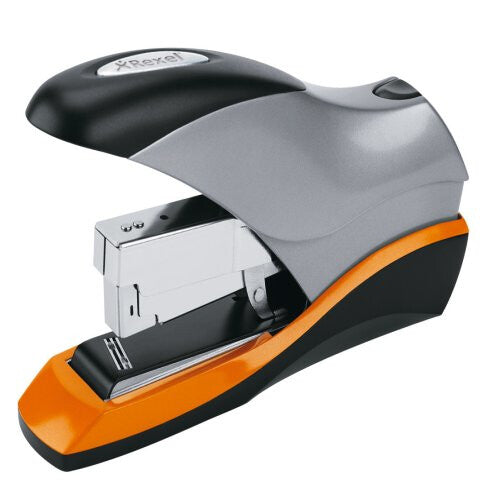 Rexel Optima 70 Low Force Heavy Duty Stapler Silver/Black