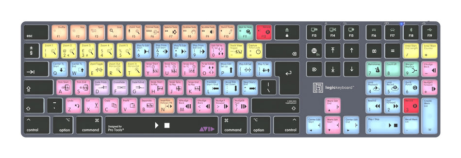 Logickeyboard LKB-PT-TM-UK keyboard Office Bluetooth QWERTY English Grey, Titanium