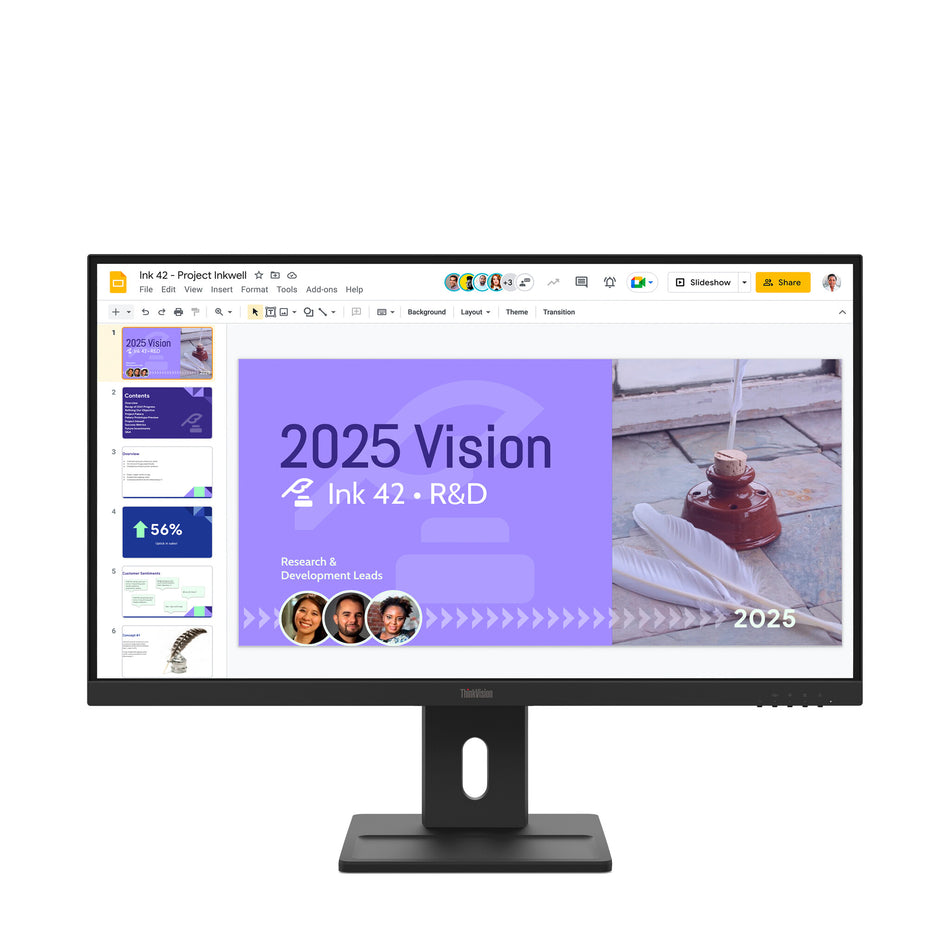 Lenovo ThinkVision E27Q-40 computer monitor 68.6 cm (27") 2560 x 1440 pixels Quad HD LCD Black