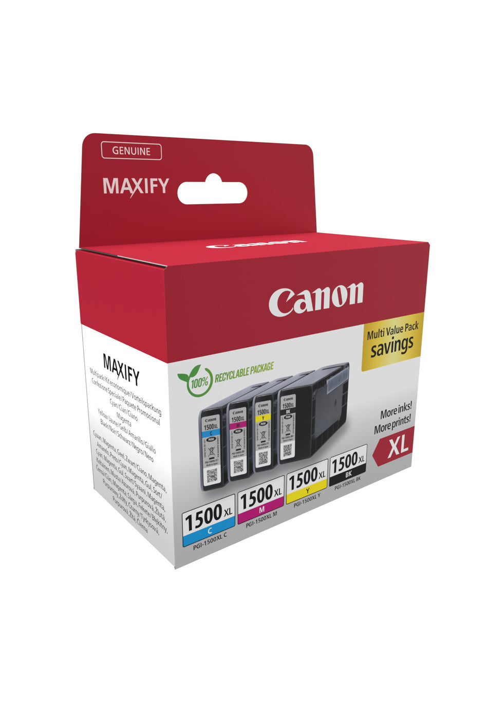 Canon 9182B010 ink cartridge 4 pc(s) Original High (XL) Yield Black, Cyan, Magenta, Yellow