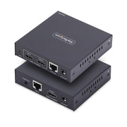 StarTech.com HDMI KVM Extender Over IP Network, 4K 60Hz, Driverless, HDMI and USB Over Ethernet/CAT6, AVoIP, Transmitter and Receiver Kit, Includes Mounting Kits