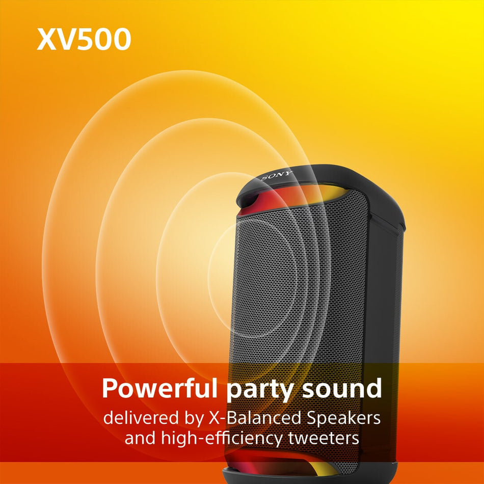 Sony XV500 Party speaker Black
