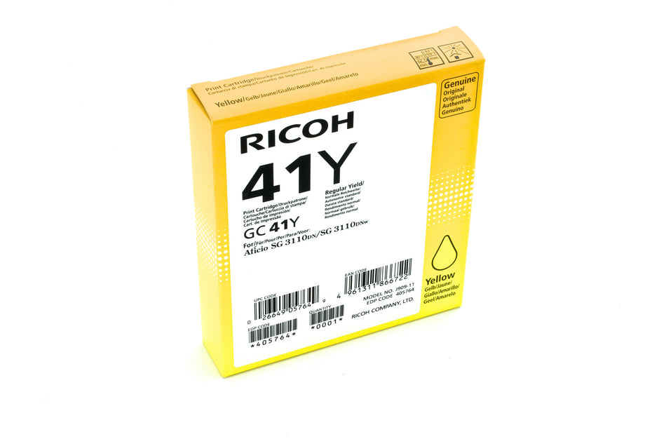 Ricoh 405764 ink cartridge 1 pc(s) Original Standard Yield Yellow