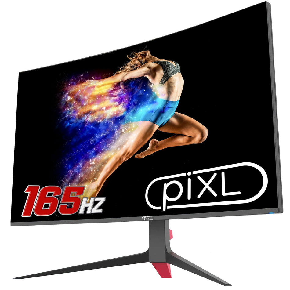 piXL CM32GF5 computer monitor 81.3 cm (32") 1920 x 1080 pixels Full HD Black, Red