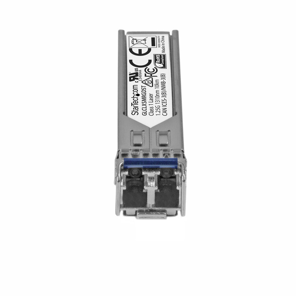 StarTech.com Cisco GLC-LX-SM-RGD Compatible SFP Transceiver Module - 1000BASE-LX~Cisco GLC-LX-SM-RGD Compatible SFP Module - 1000BASE-LX - 1GbE Single Mode Fiber SMF Optic Transceiver - 1GE Gigabit Ethernet SFP - LC 10km - 1310nm - DDM Cisco Firepower, AS