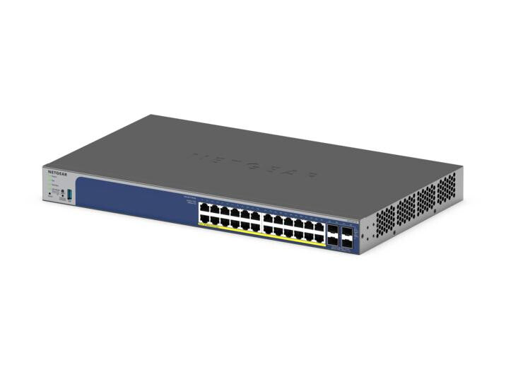 NETGEAR 28-Port PoE Gigabit/10G Stackable Smart Switch (GS728TXP)