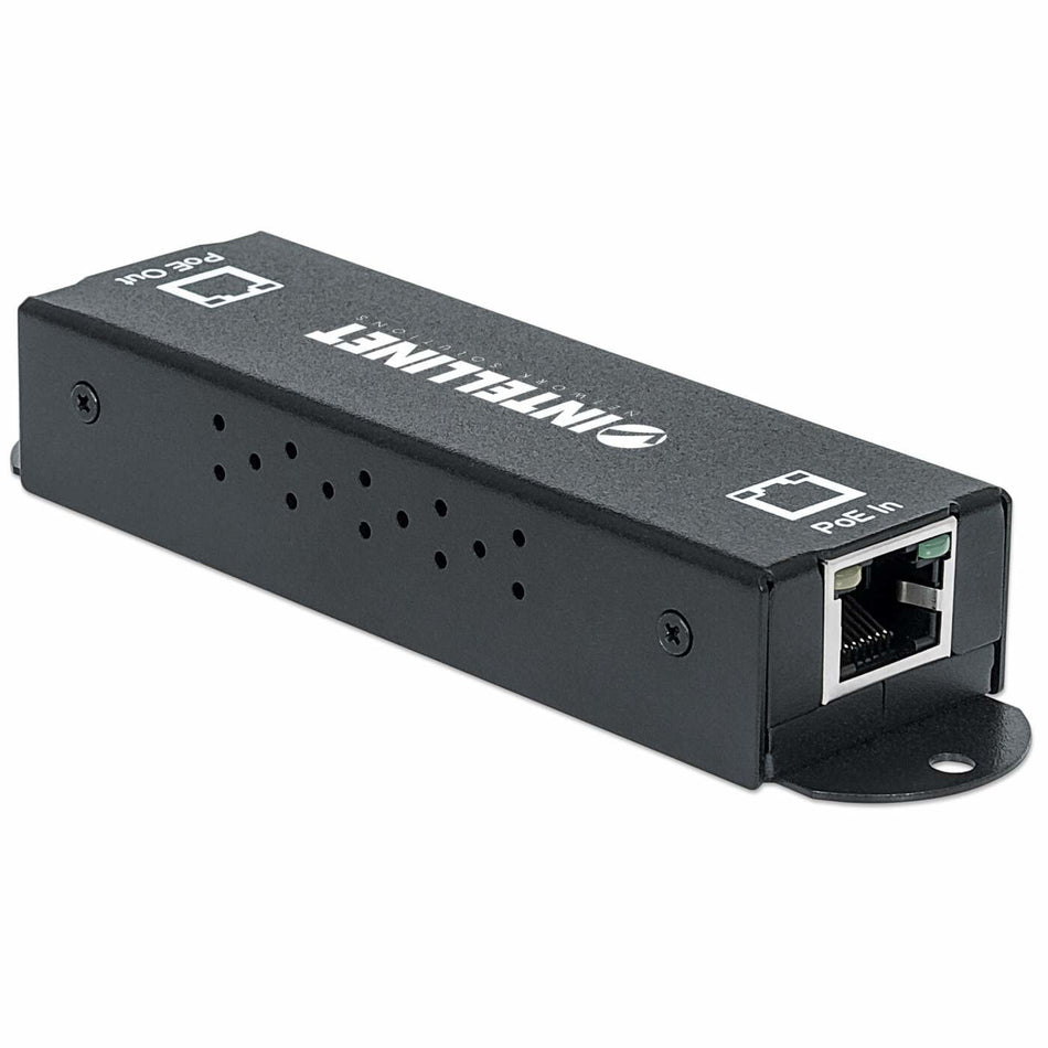 Intellinet Gigabit High-Power PoE+ Extender Repeater, IEEE 802.3at/af Power over Ethernet (PoE+/PoE), metal